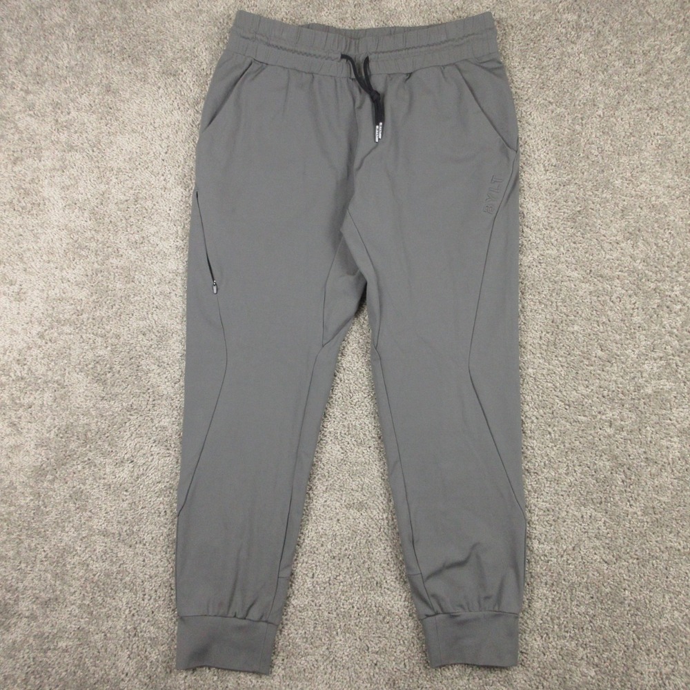 BYLT Basics Sweatpants Mens Large Gray Active Jogger Performance Athletic Taper